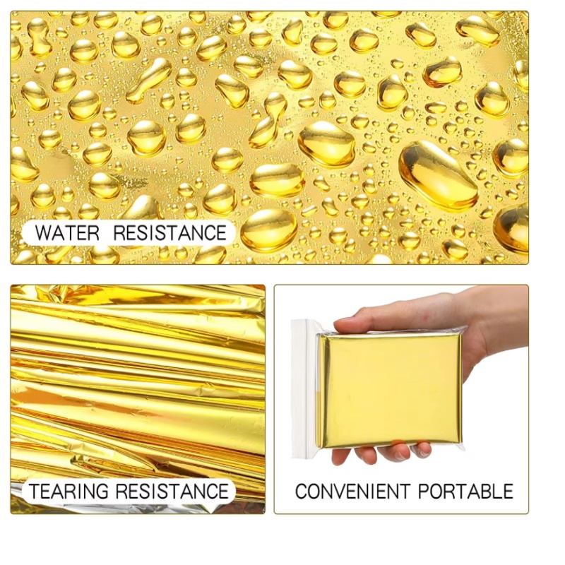 Survival Blanket Reflective - Zestaw 4 koców ratunkowych z folii