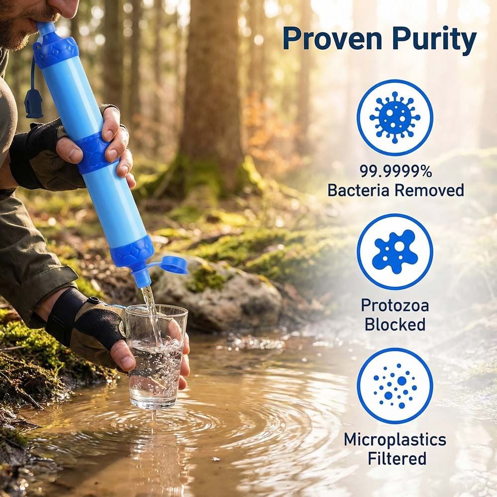 Water Purification Straw - Mini filtr do wody w słomce,