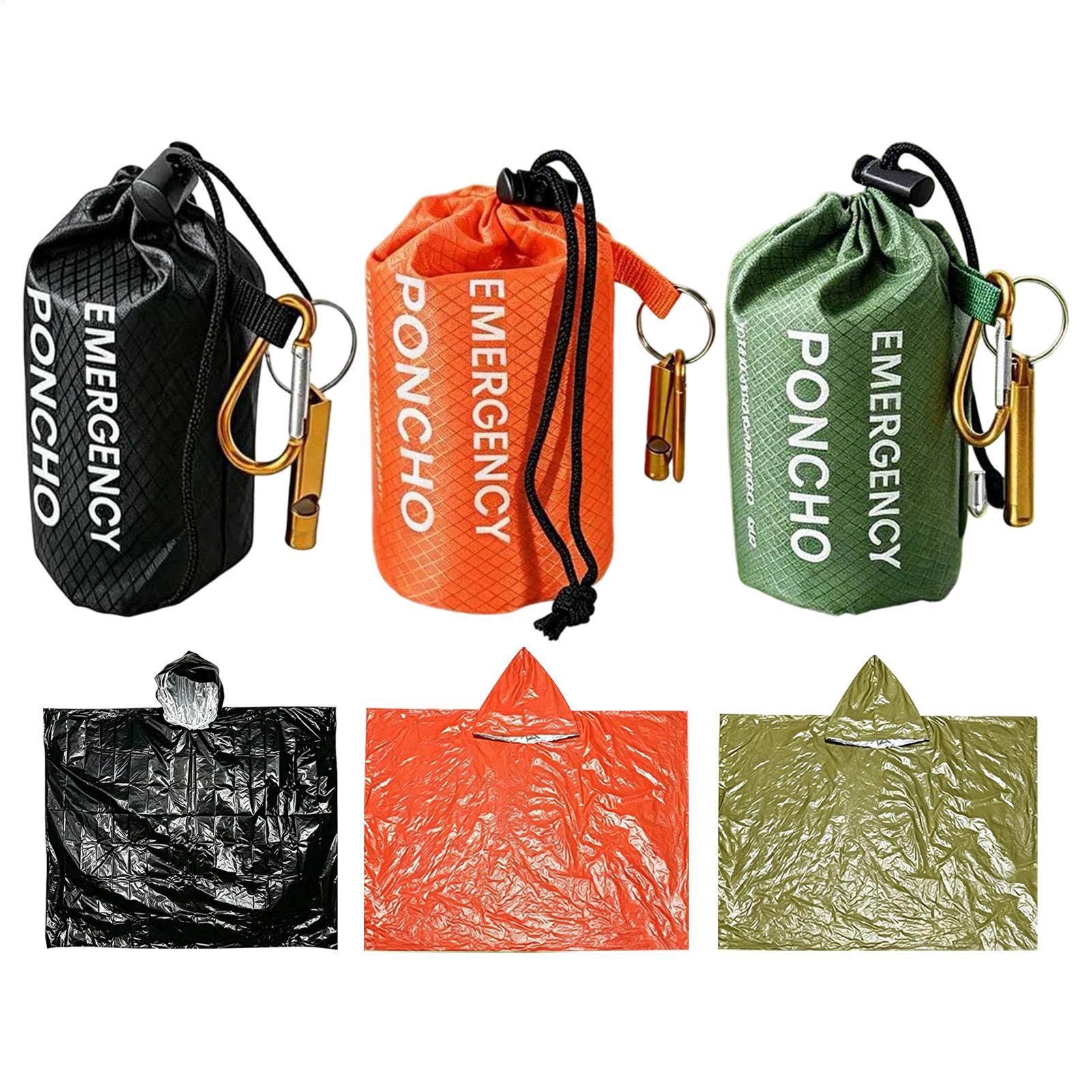 Survival Blanket Reflective - 3 sztuki: kurtka przeciwdeszczowa do użytku