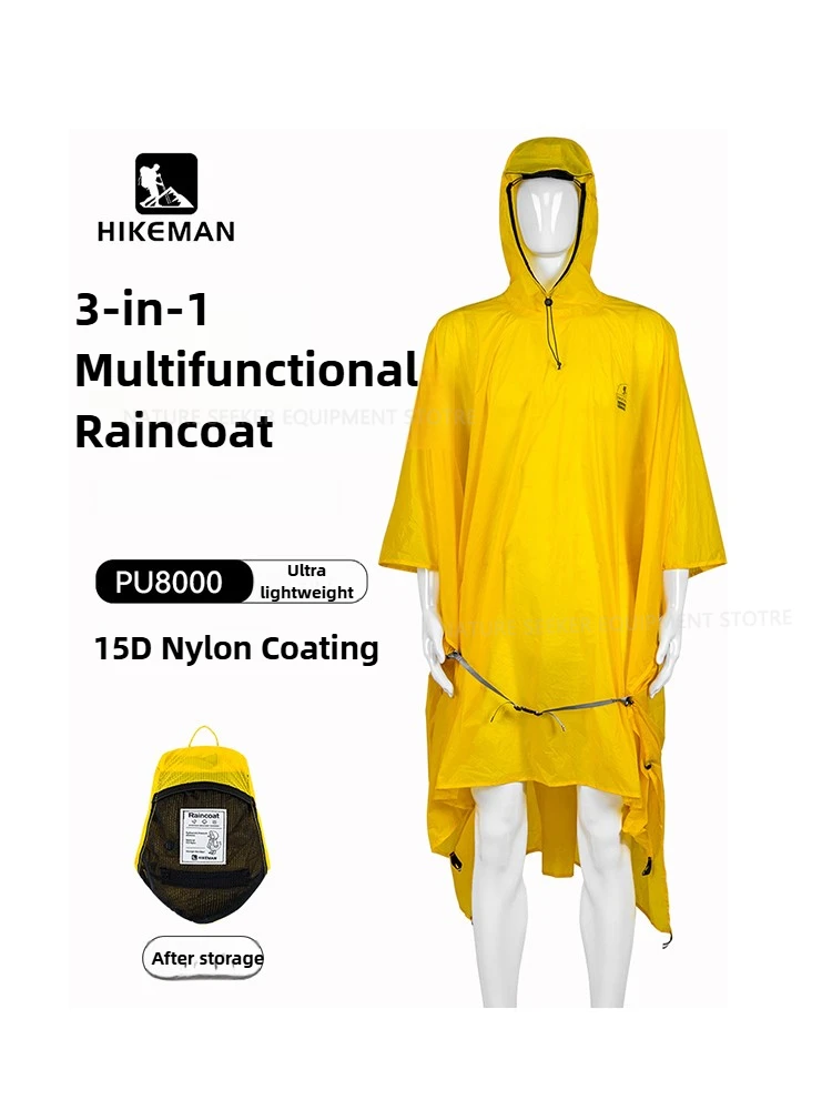 Fire Starting Kit - 15D/210T płaszcz przeciwdeszczowy wodoodporny poncho przeciwdeszczowe