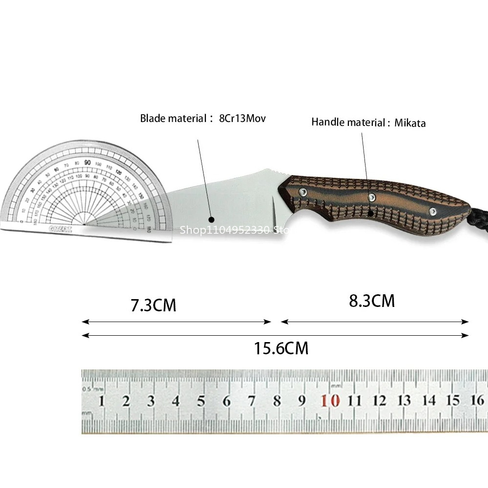 2388 Przenośne noże uniwersaln – Bushcraft Knife Fixed recenzja i cena